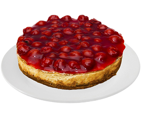 Pastel de queso cereza