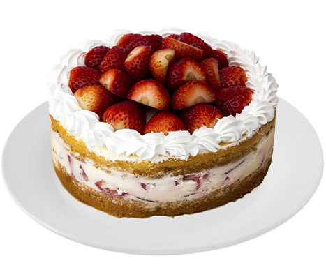 Pastel de Yogurt con Fresas