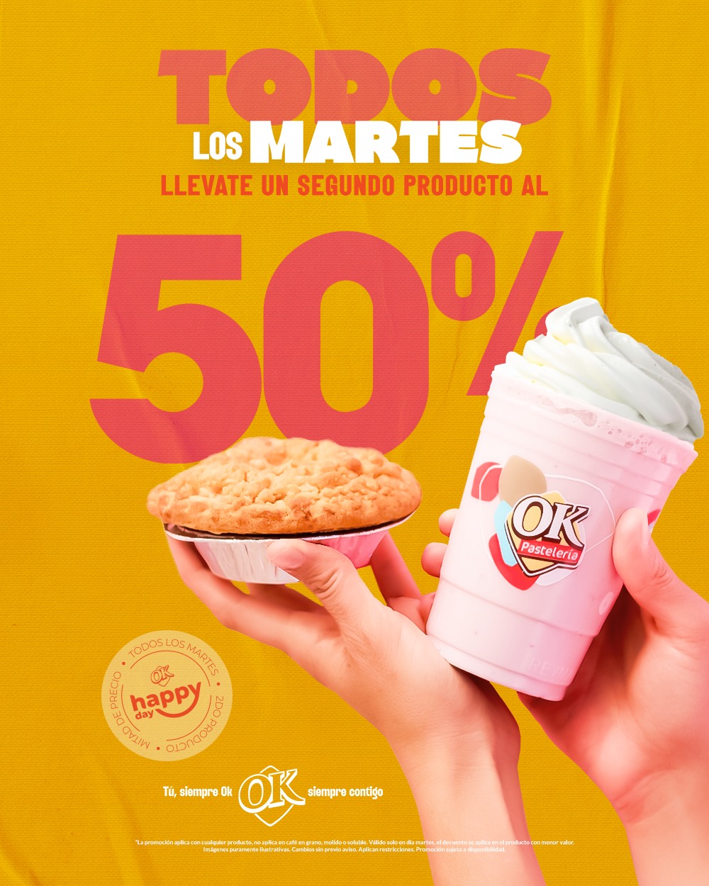 Happy day 50% OFF en tu segundo producto