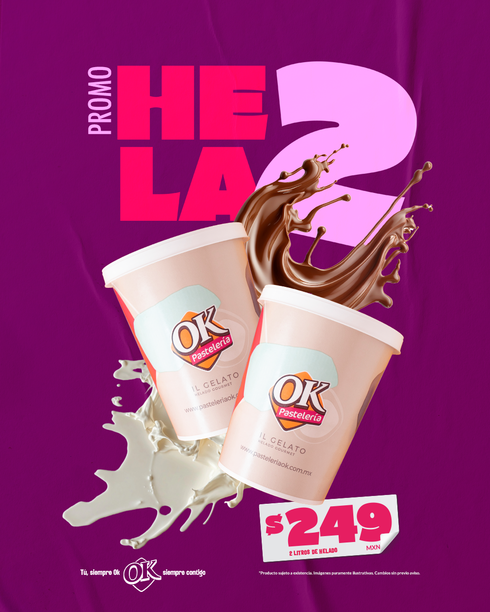 Combo 2 Litros de helado italiano